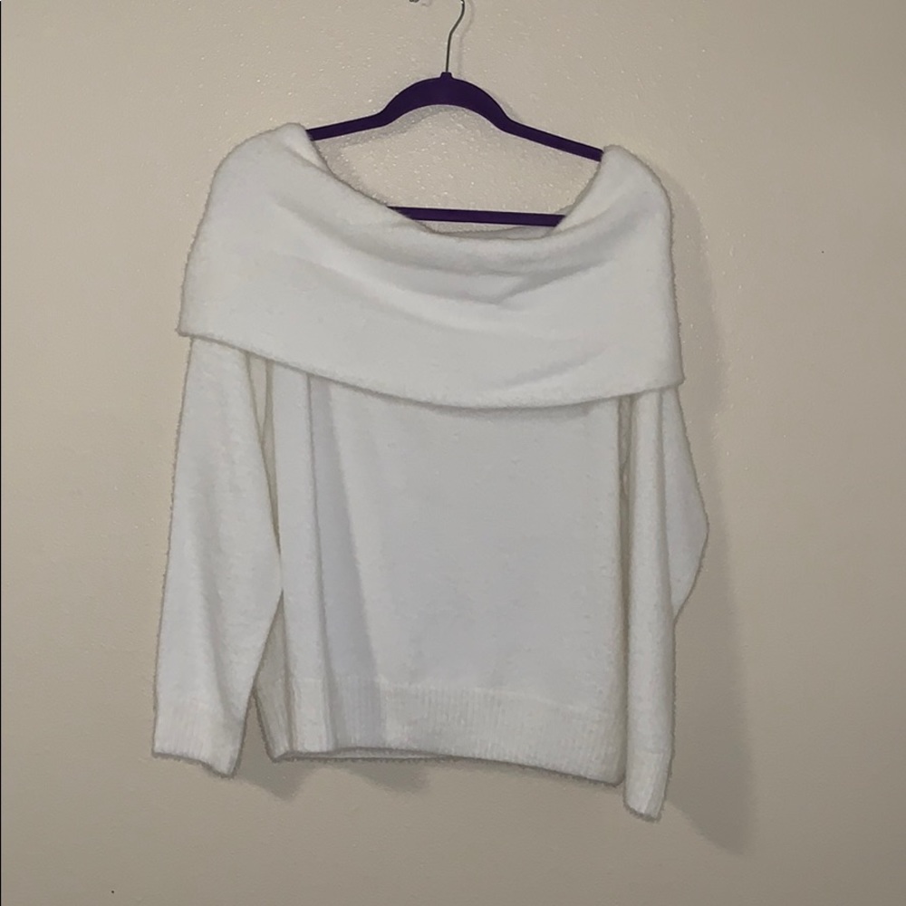 NWT White off the shoulder sweater